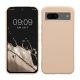 Etui Kwmobile do Google Pixel 8a, kremowe, silikonowe, KWM000020LB003C