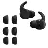 Zestaw 6 końcówek zamiennych Kwmobile do Beats Fit Pro, czarny, silikon, KWM0000259Q001C