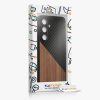 Etui Kwmobile do Samsunga Galaxy S24, Brązowo-Czarne, Drewno, KWM000021OQ001C