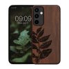 Etui Kwmobile do Samsunga Galaxy A55, Ciemny Brąz, Drewno, KWM000021PL005C