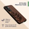 Etui Kwmobile do Samsunga Galaxy A55, Ciemny Brąz, Drewno, KWM000021PL005C