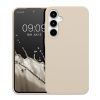 Etui Kwmobile do Samsung Galaxy A35, kremowe, silikonowe, KWM000021PA006C