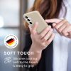 Etui Kwmobile do Samsung Galaxy A35, kremowe, silikonowe, KWM000021PA006C