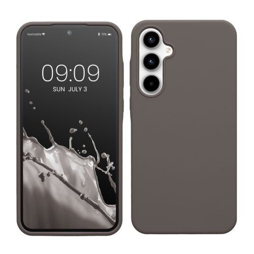 Etui Kwmobile do Samsung Galaxy A35, beżowe, silikonowe, KWM000021PA008C