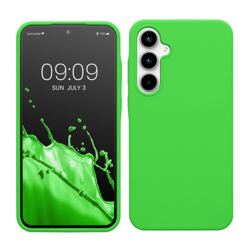 Etui Kwmobile do Samsung Galaxy A35, zielone, silikonowe, KWM000021PA009C