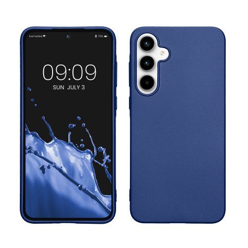 Etui Kwmobile do Samsunga Galaxy A35, Niebieskie, Silikonowe, KWM000021PC002C