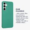 Etui Kwmobile do Samsunga Galaxy A35, Zielone, Silikonowe, KWM000021PC004C