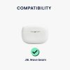Etui na słuchawki Kwmobile do JBL Wave Beam, białe, silikonowe, KWM000024YQ003C