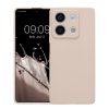 Etui Kwmobile do Xiaomi Redmi Note 13, kremowe, silikonowe, KWM000020LK002C