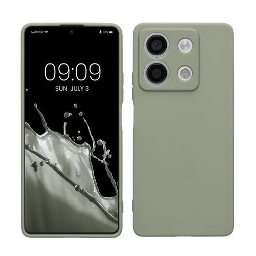 Etui Kwmobile do Xiaomi Redmi Note 13, zielone, silikonowe, KWM000020LK003C