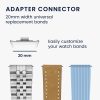 Zestaw 4 adapterów paska Kwmobile 20 mm do zegarka Xiaomi Redmi 4 / Band 8 Pro, srebrny/złoty, stal, KWM000025AY002C