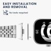 Zestaw 4 adapterów paska Kwmobile 20 mm do zegarka Xiaomi Redmi 4 / Band 8 Pro, srebrny/złoty, stal, KWM000025AY002C