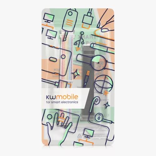 Zestaw 2 pasków Kwmobile do zegarka Xiaomi Redmi 4 / Band 8 Pro, czarny/wielokolorowy, nylonowy, KWM000025BE001C