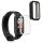 Zestaw 2 etui Kwmobile do Xiaomi Smart Band 8 Active/Redmi Band 2, przezroczysty/czarny, silikon, KWM000025BJ001C