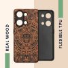 Etui Kwmobile do OnePlus Nord 3 5G, brązowy/czarny, drewno, KWM0000204Y002C