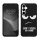 Etui Kwmobile do Samsunga Galaxy A55, czarno-białe, silikonowe, KWM000021QD001C