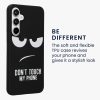 Etui Kwmobile do Samsunga Galaxy A55, czarno-białe, silikonowe, KWM000021QD001C