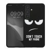 Etui Kwmobile do Samsunga Galaxy S24, czarno-białe, silikonowe, KWM000021QE001C
