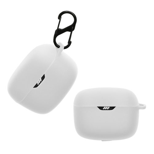 Etui na słuchawki Kwmobile do słuchawek JBL Tune Buds, białe, silikonowe, KWM0000209U003C
