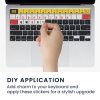 Naklejka na klawiaturę Kwmobile do Apple MacBook Air M1 13" (2020), wielokolorowy, plastikowy, KWM000025CO001C