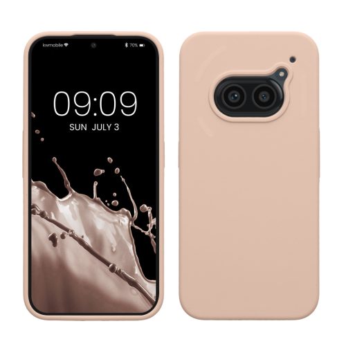 Etui Kwmobile do telefonu Nothing Phone 2a/Phone 2a Plus, kremowe, silikonowe, KWM000020LP004C