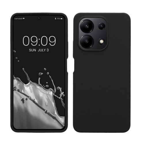 Etui Kwmobile do Xiaomi Redmi Note 13, czarne, silikonowe, KWM000020LS001C