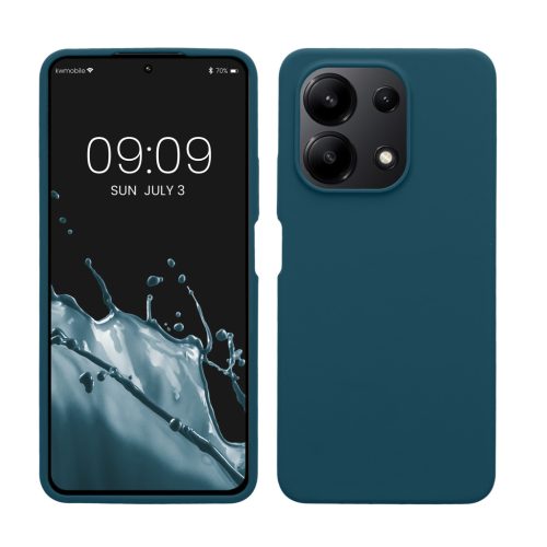 Etui Kwmobile do Xiaomi Redmi Note 13, niebieskie, silikonowe, KWM000020LS002C