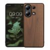 Etui Kwmobile do Xiaomi Redmi Note 13, brązowe, drewno/silikon, KWM000020LU001C