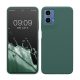 Etui Kwmobile do Motorola Moto G34, zielone, silikonowe, KWM000022QS006C
