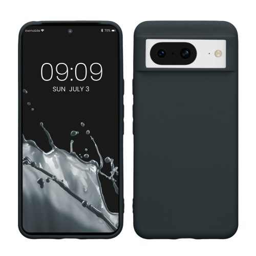 Etui Kwmobile do Google Pixel 8, ciemnoniebieskie, silikonowe, KWM0000208H018C