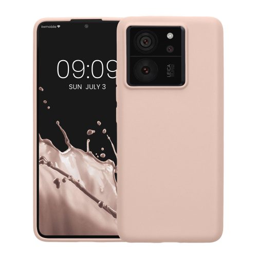 Etui Kwmobile do Xiaomi 13T/13T Pro, kremowe, silikonowe, KWM000020IV006C