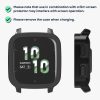 Zestaw 2 osłon Kwmobile ze szkłem ochronnym do Garmin Venu Sq 2 Music, czarno-różowy, plastikowy, KWM000024ZF005C