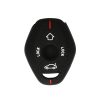Kwmobile Osłona kluczyka do BMW 4 przyciski, czarno-czerwona, silikon, KWM000025EM001C