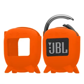   Etui Kwmobile do JBL Clip 4, pomarańczowe, silikonowe, KWM0000181U003C