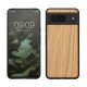Etui Kwmobile do Google Pixel 8, brązowe, drewno/silikon, KWM0000208X003C