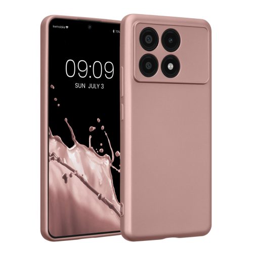 Etui Kwmobile do Poco X6 Pro, różowe, silikonowe, KWM000020ME001C