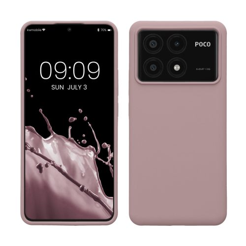 Etui Kwmobile do Poco X6 Pro, Fioletowe, Silikonowe, KWM000020MF001C
