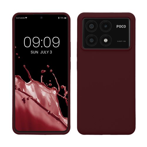 Etui Kwmobile do Poco X6 Pro, Fioletowe, Silikonowe, KWM000020MF003C