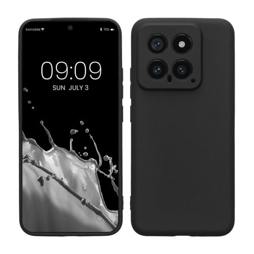 Etui Kwmobile do Xiaomi 14, czarne, silikonowe, KWM000020ML001C