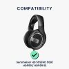 Zestaw 2 żelowych poduszek nausznych Kwmobile do Sennheiser HD 569/HD599/HD599 SE, czarny, skóra ekologiczna, KWM000025EX001C
