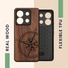 Etui Kwmobile do Xiaomi Redmi Note 13 Pro 5G, brązowe, drewno/silikon, KWM000020MN001C