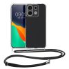 Etui Kwmobile do Xiaomi Redmi Note 13 Pro 5G/Poco X6, przezroczyste/czarne, silikonowe, KWM000020MS001C