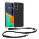 Etui Kwmobile do Xiaomi Redmi Note 13 Pro Plus 5G, przezroczyste/czarne, silikonowe, KWM000020MU001C