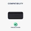 Etui ochronne Kwmobile na dysk SSD Crucial X8, czarne, EVA, KWM000025FL001C