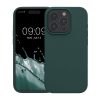Etui Kwmobile do Apple iPhone 15 Pro, Ciemnozielone, Silikon, KWM000020CC021C