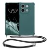 Etui Kwmobile ze smyczą do Xiaomi Redmi Note 13, zielone, silikonowe, KWM000020NC001C