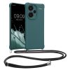 Etui Kwmobile ze smyczą do Xiaomi Redmi Note 13 Pro Plus 5G, zielone, silikonowe, KWM000020ND001C