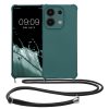 Etui Kwmobile ze smyczą do Xiaomi Redmi Note 13, zielone, silikonowe, KWM000020NE001C