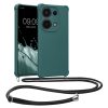 Etui Kwmobile ze smyczą do Xiaomi Redmi Note 13 Pro, zielone, silikonowe, KWM000020NF001C