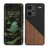 Etui Kwmobile do Xiaomi Redmi Note 13 Pro Plus 5G, Brązowy/Czarny, Drewno/Silikon, KWM000020NI001C